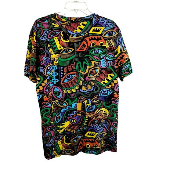 M768) Cropp Men's Multicolor Pop Art Graphic Print Short Sleeve Tee XL - Picture 2 of 10